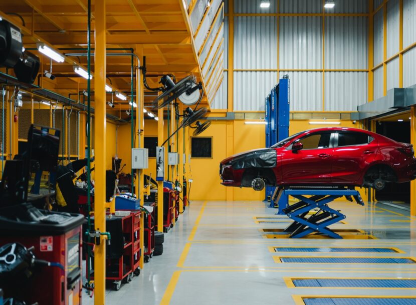 envato closeup of car in garage of auto repair service sh 2026 01 11 10 34 53 utc