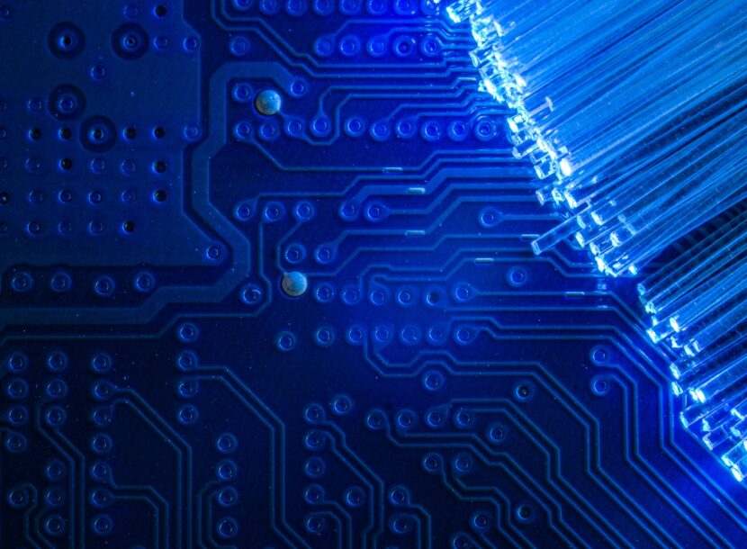 fiber optics with computer motherboard glow 2026 03 17 07 14 14 utc