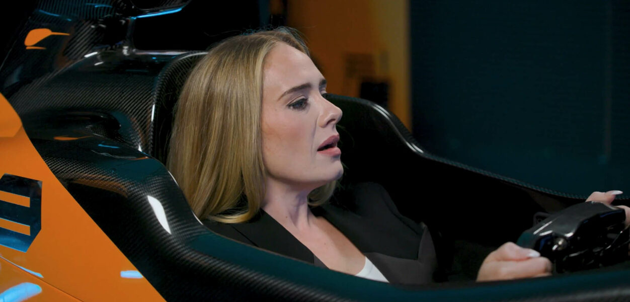 Adele at McLaren Technology Centre copy
