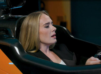 Adele at McLaren Technology Centre copy