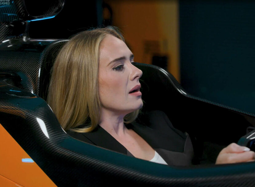 Adele at McLaren Technology Centre copy