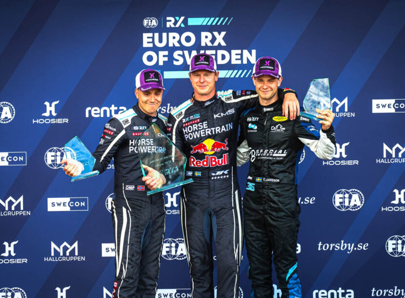 Euro RX Sweden 2026 podium