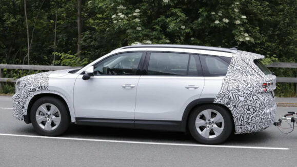 Skoda Kodiaq Facelift side profile aiqacj