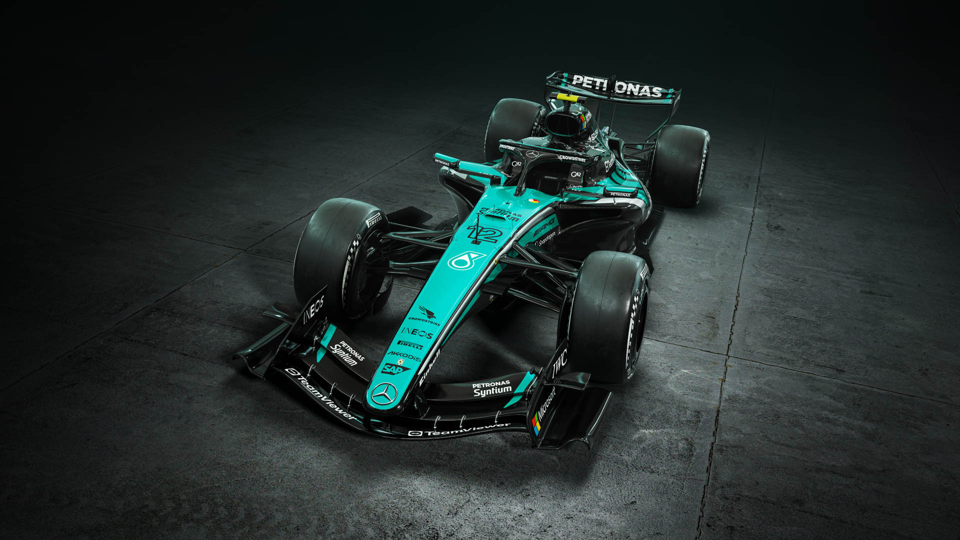 F1 Mercedes 2026 Bahrain GP in Malesia livery (2) F1 Mercedes 2026 Bahrain GP in Malesia livery (2)