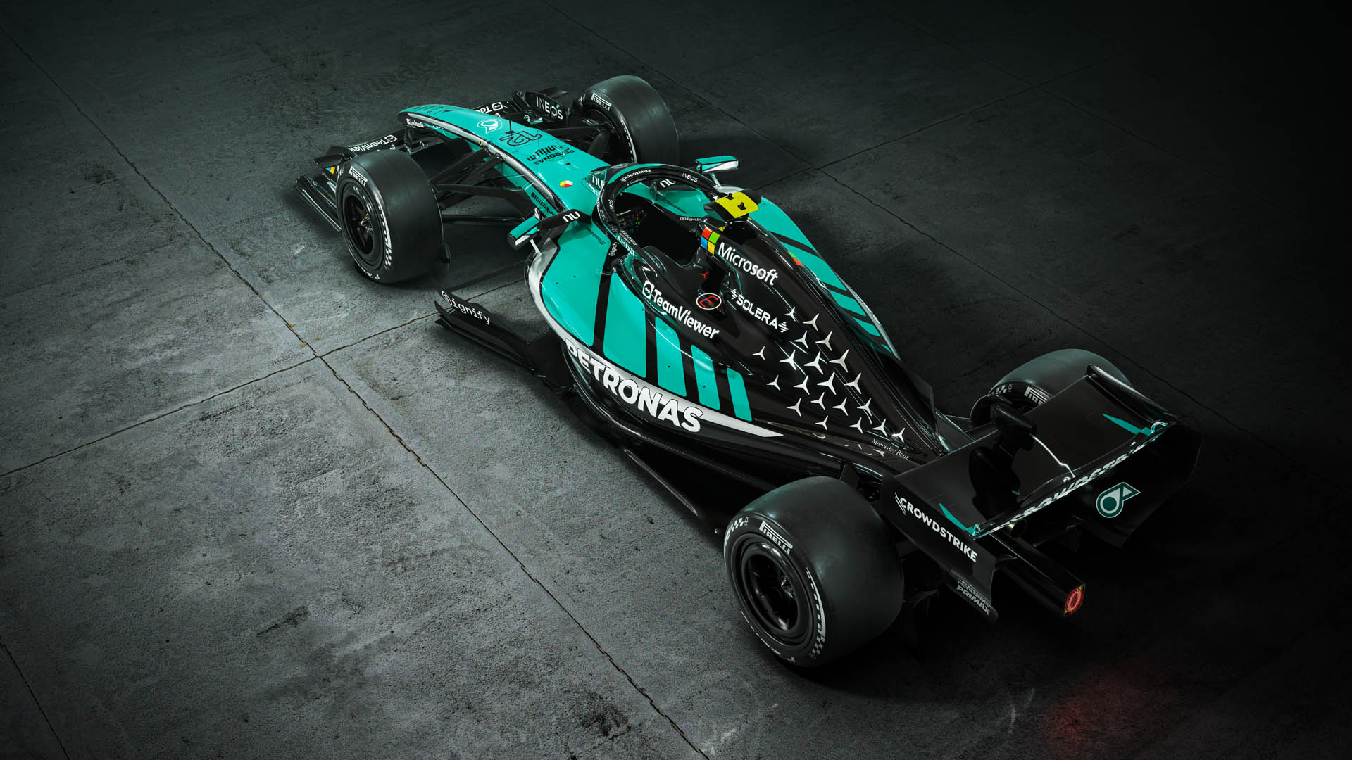 F1 Mercedes 2026 Bahrain GP in Malesia livery (3) F1 Mercedes 2026 Bahrain GP in Malesia livery (3)