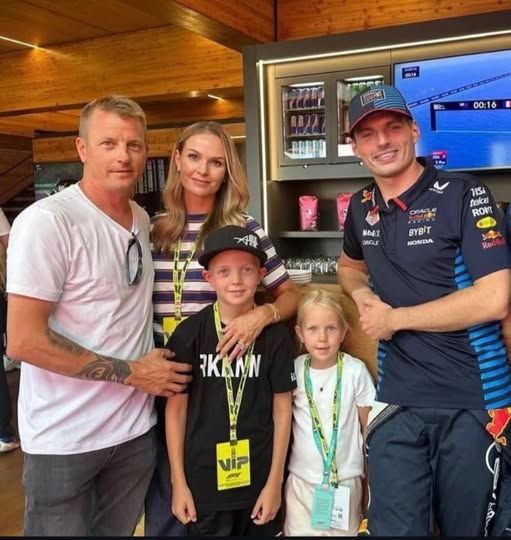 Raikkonen family & Max Verstappen Raikkonen family & Max Verstappen