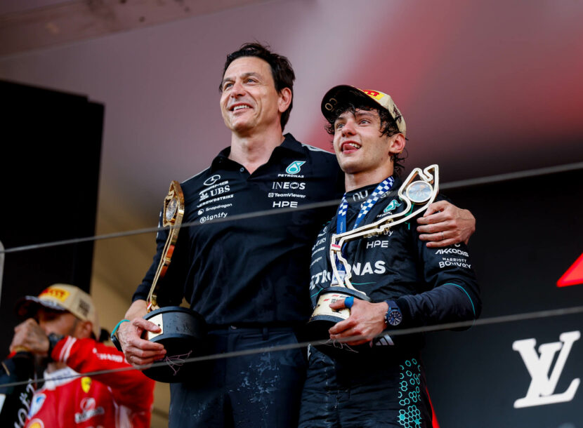 F1 Toto Wolff & Andrea Kimi Antonelli (Mercedes)